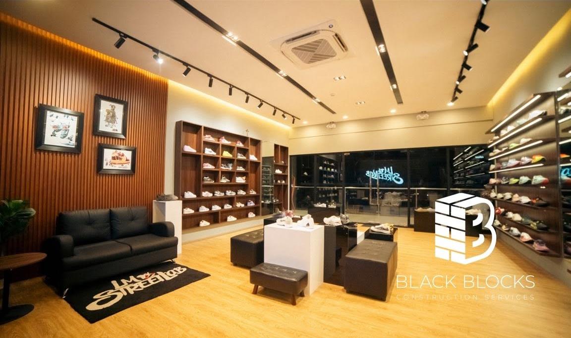 LM StreetLab sneaker and streetwear store interior fit-out by Black Blocks