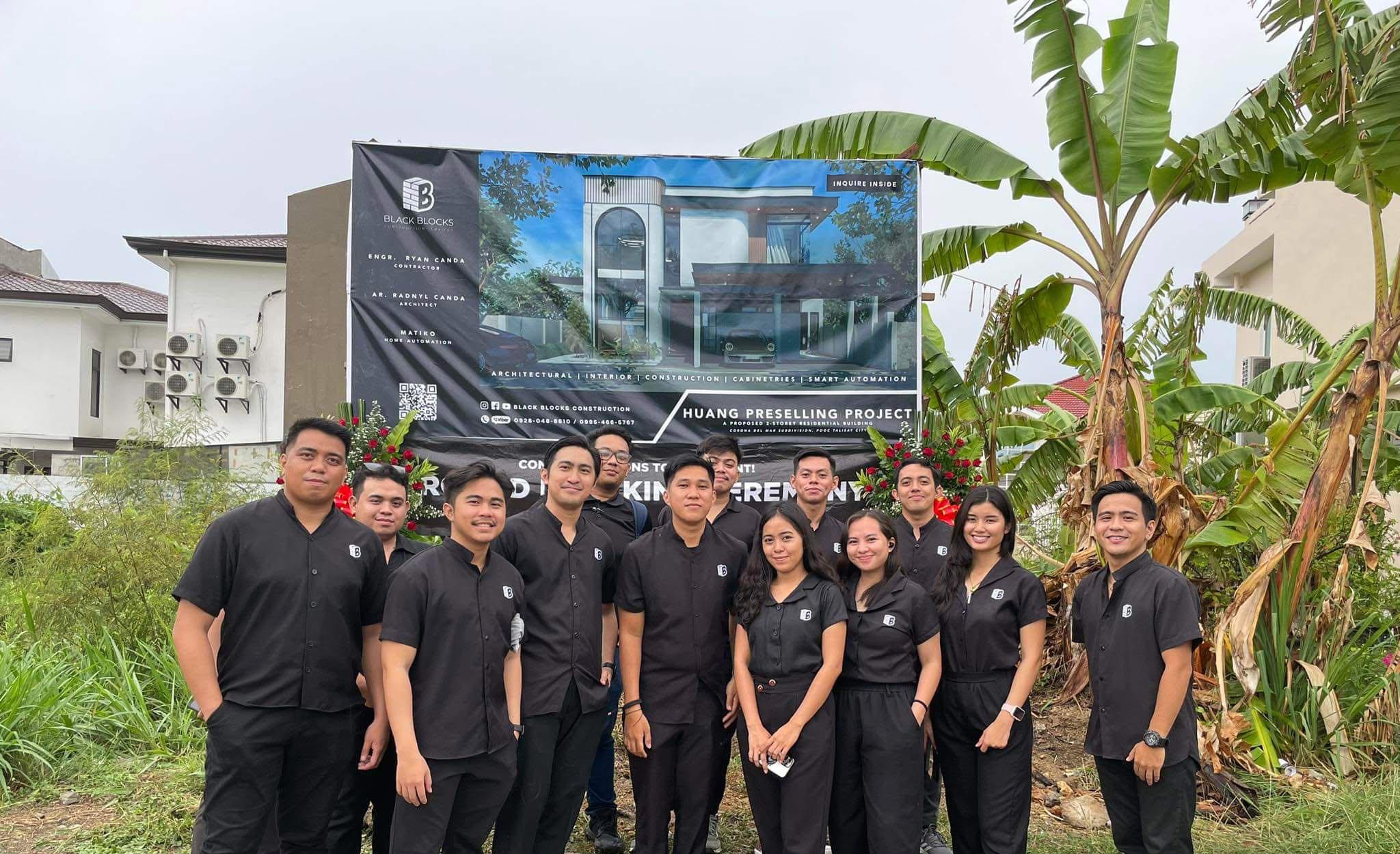 The Black Blocks team at a project groundbreaking ceremony